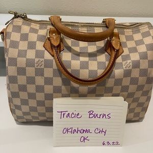 Speedy B 30 Damier Azure